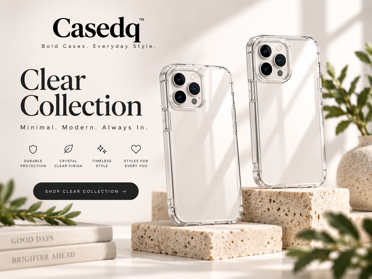 Casedq Clear Collection transparent phone cases