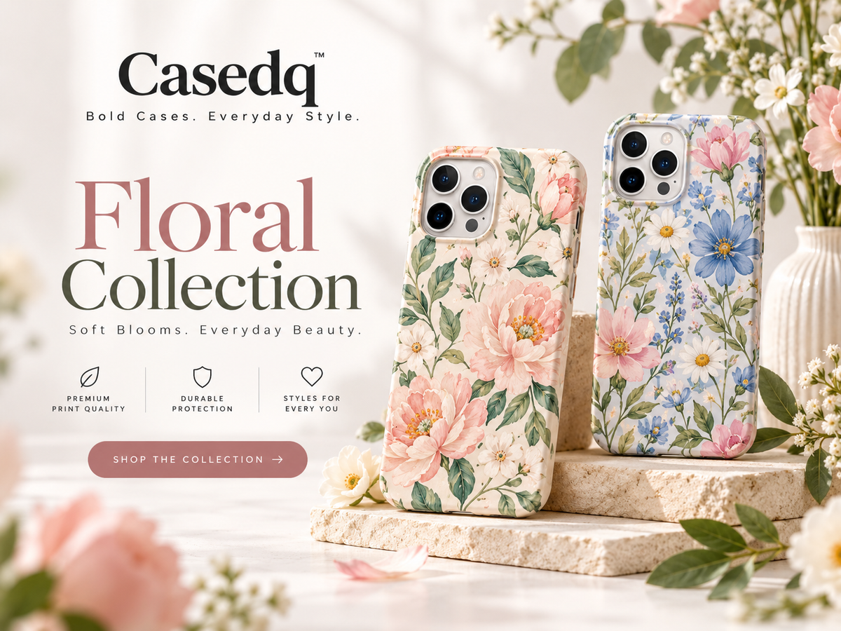 Casedq Floral Collection phone cases