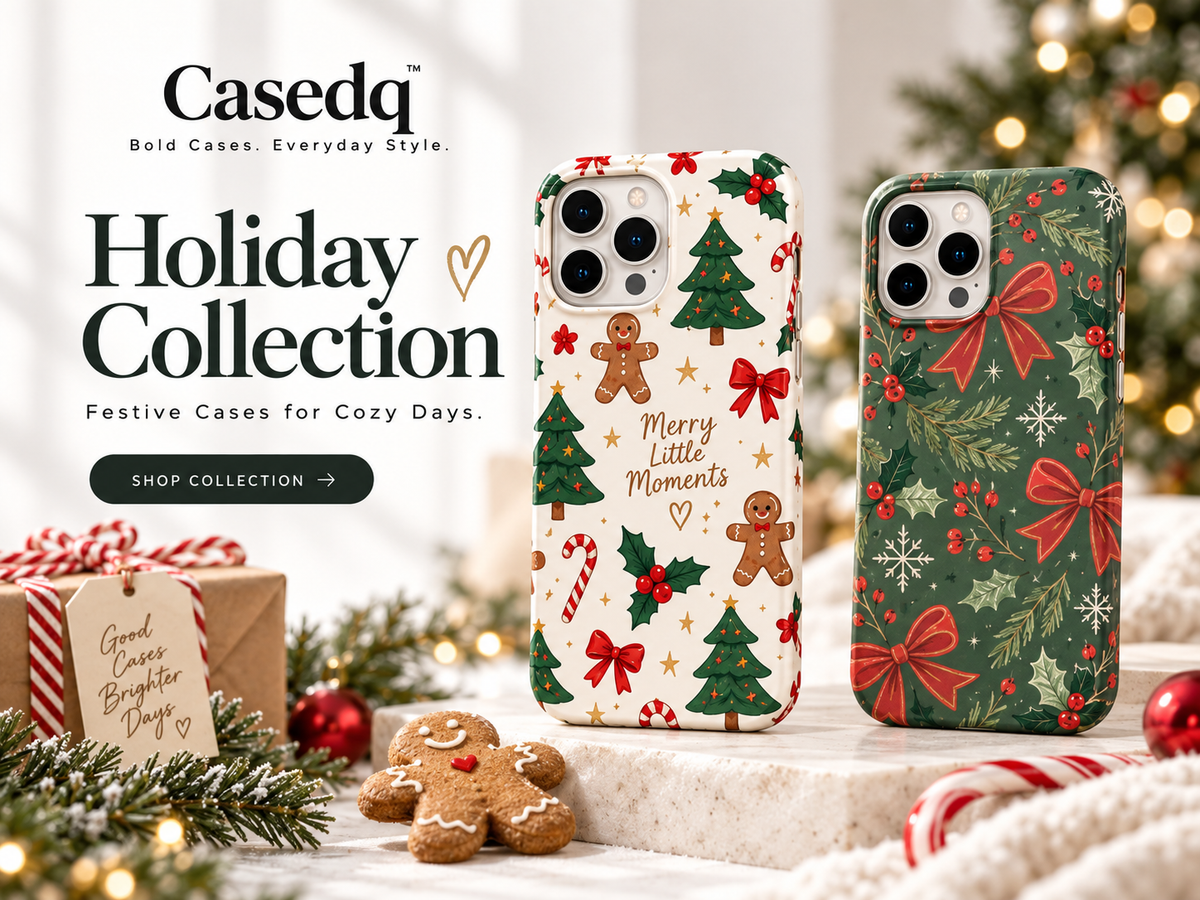 Casedq Holiday Collection of Christmas phone cases