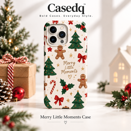 Merry Little Moments holiday phone case by Casedq